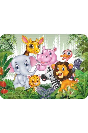 Ahşap Çocuk Puzzle Yapboz 5'li Set 54 Parça puzzle028 - 6