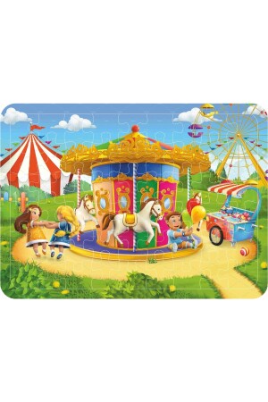 Ahşap Çocuk Puzzle Yapboz 5'li Set 54 Parça puzzle028 - 7