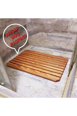 Banyo Ahşap Duş Paspası Bt45451345 - 4