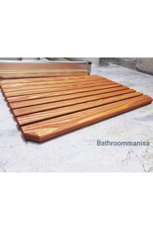 Banyo Ahşap Duş Paspası Bt45451345 - 6