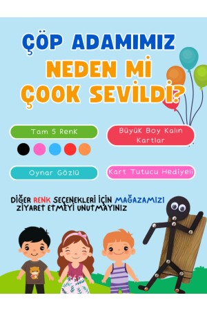 Ahşap Eğitici Oyuncak Montessori Çöp Adam Ahşap Oyuncak Ahşap Yapboz Aktivite Eğitici Oyuncak Ahşap - 4