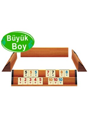 Ahşap Okey Takımı Tahta Okey Büyük Boy 1. Kalite 43 Cm 002 - 4