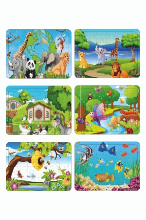 Ahşap Puzzle 6 Lı PZ61094103981309 - 4