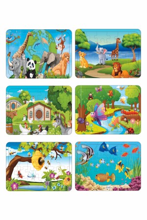 Ahşap Puzzle 6 Lı PZ61094103981309 - 1