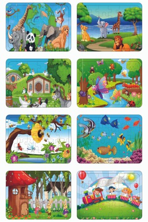 Ahşap Puzzle 8 Li PZ81348399Q87 - 3