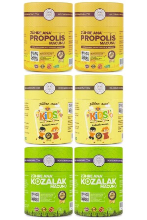 Aile Paketi 2 (2x Kozalak Macunu - 2x Kids Macunu - 2x Propolis Macunu ) Hologramlı Ürün - 1