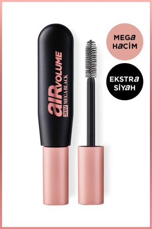 Air Mega Black Mascara – hält bis zu 30 Stunden – extra schwarz - 2