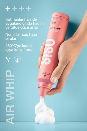 Air Whip Flexibler Schaum sorgt für Volumen und Halt. 200 ml. Feuchtes Haargefühl – Hitzeschutz - 4