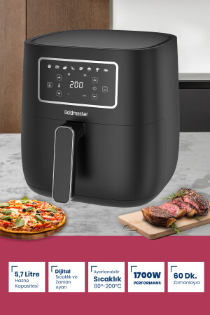 Airblack 36 Parça Airfryer Sıcak Hava Fritöz Avantajlı Elektronik Evlilik Paketi Mutfak Çeyiz Seti 26192455 - 4