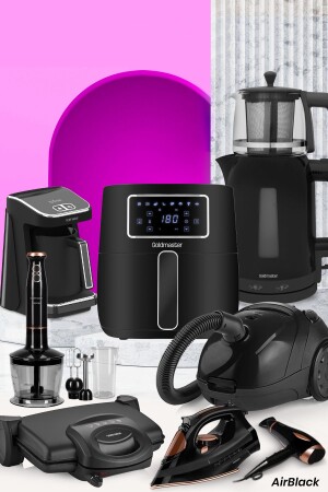 Airblack 36-teiliges Airfryer-Heißluftfritteuse, vorteilhaftes elektronisches Hochzeitspaket, Küchen-Mitgift-Set 26192455 - 2