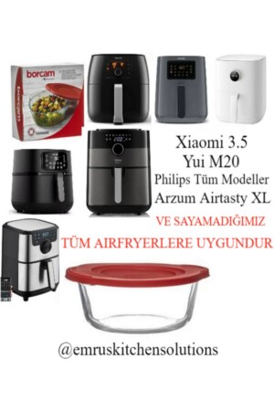 Airfryer Için Borcam Xiaomiairfryer3-5l Philips Airfryer4-1-7.3 Xxl Tefal Easyfry Arzumairtasty Xl - 3