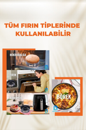 Kelepçeli Kek Kalıbı Airfryer Kek Kalıbı Philips Xxl Ve Tüm Xxl Modellerle Uyumlu 20 Cm SMRT-212 - 6