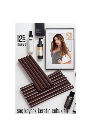 Akdenizpos Ar01 Nano Keratin Kaynak Çubukları 12 Adet Kahve Absolute 720352 (Yeni) - 3