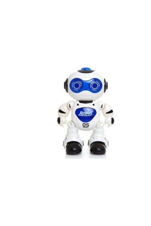 Akıllı Türkçe Konuşan Işıklı Müzikli Kumandalı Robot Mavi 8698555781651 - 6