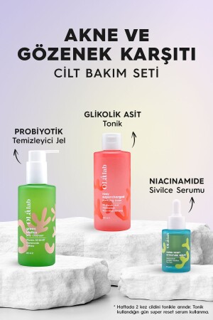 Akne Ve Siyah Nokta Karşıtı Gözenek Sıkılaştırıcı Çanta Cilt Bakım Seti - 7