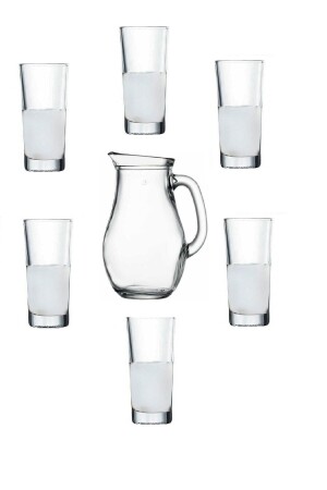 Alanya 7-teiliges Raki-Glas 175 cc/Krug-Set 412200 234332432 - 1