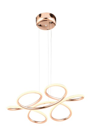 Aldo Rose Gold Sarkıt 140 Watt Sarkıt 3 Renkli Ledli Modern Mutfak Banyo Led Salon Sarkıt Avize 11277-01-RG - 6