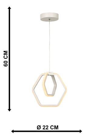 Alena 3-Farben-LED-Einzelkronleuchter Weiß BEG0620BEG01 - 7