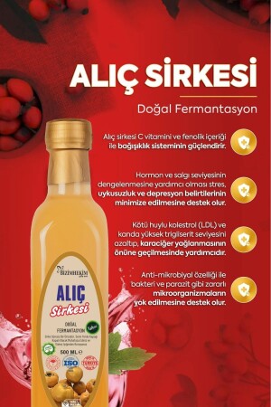 Alıç Sirkesi %100 Doğal Fermantasyon Hawthorn Vinegar 500 Ml hkm197 - 5