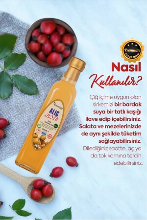 Alıç Sirkesi %100 Doğal Fermantasyon Hawthorn Vinegar 500 Ml hkm197 - 6