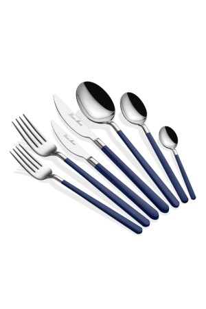 Allegra Marineblaues Gabel-Löffel-Messer-Set 42-teilig für 6 Personen allegra42series - 1