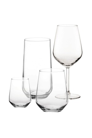 Allegra Mitgift-Set Wasser-Erfrischungsgetränk-Glaskelch – 24-teilig 17878 - 2