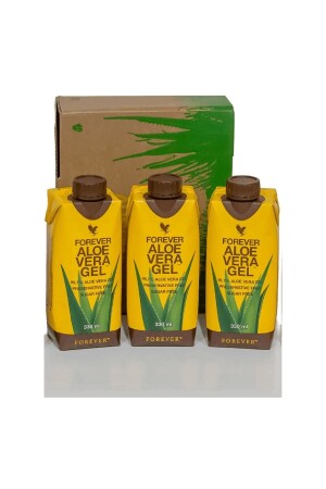 Aloe Vera Gel mit Aloe Vera Extrakt 3er Pack Getränk Aloe Vera Gel Aloe Veragel 330ML 3 Stk - 1