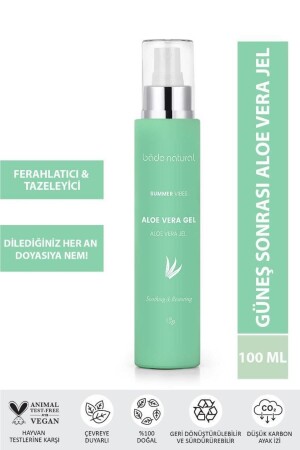 Aloe Vera Jel Güneş Sonrası Nemlendirici %100 Doğal 100 ml - 1