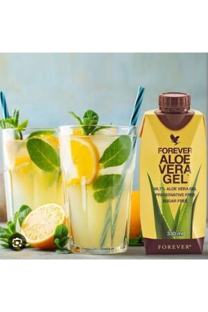 Aloe Vera Özlü Aloe Vera Gel 3’lü Paket Içecek Aloe Veralı Jel Aloe Veragel 330ML 3 Adet - 5