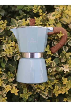 Aloha Hes 3 K Moka Pot 3 Cup Pot italienische Kaffeekanne Filterkaffee chturkuaz3 - 1