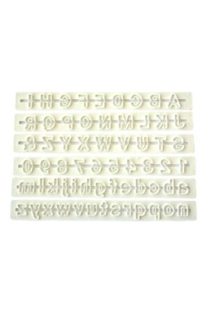 Alphabet-Lineal-Set, 6-teilig, alle Buchstaben und Zahlen - 2