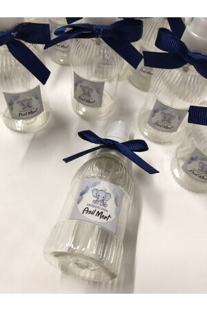 Alter, Geburtstag, Verlobung, mit Namen, Kölnischwasserflasche mit Elefantenfigur (10 leere Flaschen ohne Kölnischwasser) 50 ml - 1