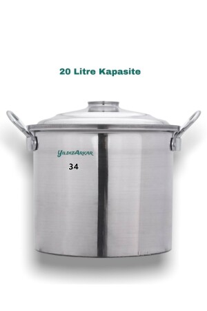 Alüminyum Soba Kazanı Çamaşır Kazanı Mısır Kazanı 20 Litre 34 Cm TYC00556885748 - 2