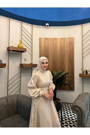 Alya Abendkleid Beige - 1