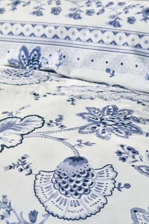 Amarblaues Doppelbett-Bettbezug-Set 200 aus 100 % Baumwolle. 20. 01. 0234 - 5