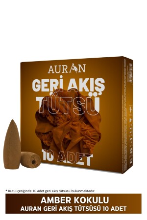 Amber Kokulu Geri Akış Tütsüsü konik Tütsü Amber Backflow Incense Cones 10 Adet - 2