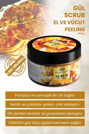 Amber Scrub - Amber Hand- und Körperpeeling 250gr - 2