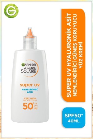 Ambre Solaire Hyaluronik Asit Kuruluk Karşıtı Günlük Güneş Koruyucu Yüz Kremi Spf50 40ml - 1