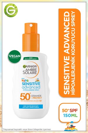 Ambre Solaire Sensitive Advanced Çocuk Hipoalerjenik Güneş Koruyucu Sprey Spf50 150ml 3600541918788 - 2