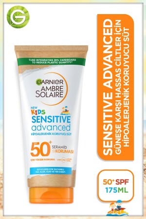 Ambre Solaire Sensitive Advanced Çocuk Hipoalerjenik Güneş Koruyucu Süt Spf50- 175ml 3600541918771 - 2