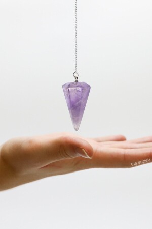 Amethyst Natursteinpendel Pendel DTS02 - 4