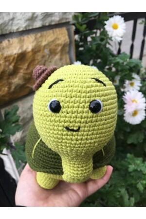 Amigurumi Sevimli Kaplumbağa Tosbik Yeşil - 3