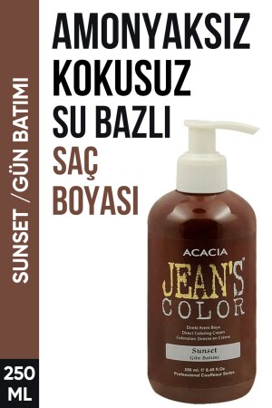 Amonyaksız Gün Batımı Renkli Saç Boyası 250 Ml Kokusuz Su Bazlı Sunset Hair Dye - 1