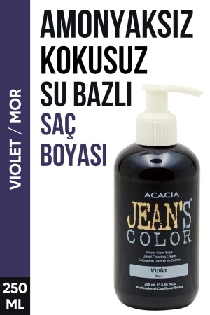 Amonyaksız Mor Renkli Saç Boyası 250 Ml Kokusuz Su Bazlı Violet Hair Dye - 3