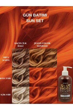 Amonyaksız Renkli Saç Boyası Gün Batımı 250ml. Sun Set Hair Dye - 2