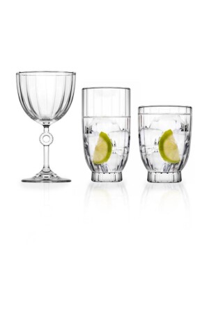 Amore Wasserglas-Set mit 18 Wasser-Softdrink-Gläsern, Set pb420702 - 3