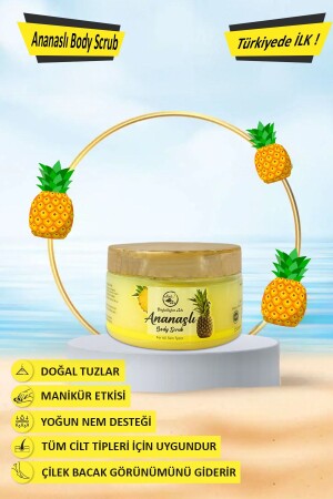 Ananas-Körperpeeling, Ananas-Peeling, feuchtigkeitsspendendes, nährendes Hand-Fuß-Körperpeeling 250 ml. Körperpeeling - 1