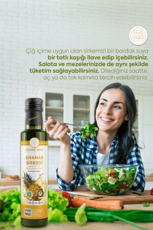 Ananas Sirkesi Doğal Fermantasyon Pineapple Vinegar 500 Ml - 3