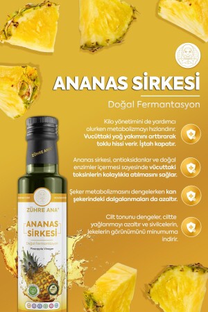 Ananas Sirkesi Doğal Fermantasyon Pineapple Vinegar 500 Ml - 4