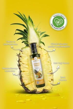 Ananas Sirkesi Doğal Fermantasyon Pineapple Vinegar 500 Ml - 5